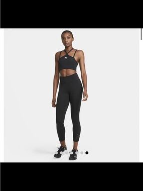 Nike One Women's Mid-Rise 7/8 Mesh-Panelled Leggings